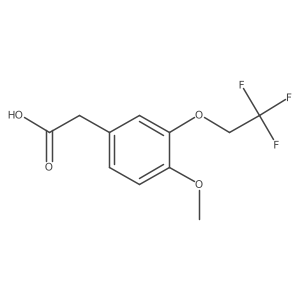 [4-Methoxy-3-(2,2,2-trifluoro-ethoxy)-phenyl]-acetic acid Structure