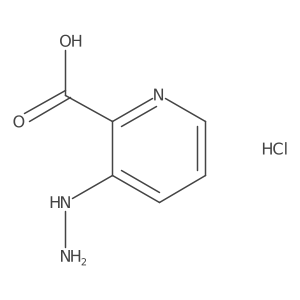 3-Hydrazineylpicolinic acid hydrochloride Structure