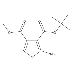 3-(tert-Butyl) 4-methyl 2-aminothiophene-3,4-dicarboxylate Structure