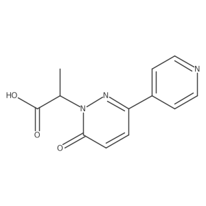 2-[6-Oxo-3-(pyridin-4-yl)-1,6-dihydropyridazin-1-yl]propanoic acid Structure