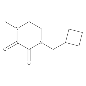 1-(Cyclobutylmethyl)-4-methylpiperazine-2,3-dione Structure