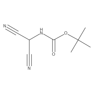 tert-butyl N-(dicyanomethyl)carbamate结构式
