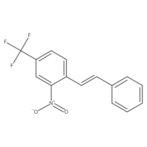 2-Nitro-4-trifluoromethylstilbene结构式