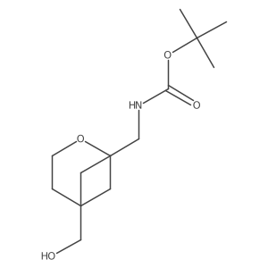 tert-butyl N-{[5-(hydroxymethyl)-2-oxabicyclo[3.1.1]heptan-1-yl]methyl}carbamate Structure