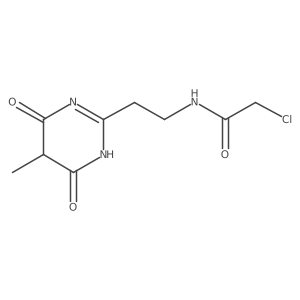 2-chloro-N-[2-(5-methyl-4,6-dioxo-1,4,5,6-tetrahydropyrimidin-2-yl)ethyl]acetamide Structure