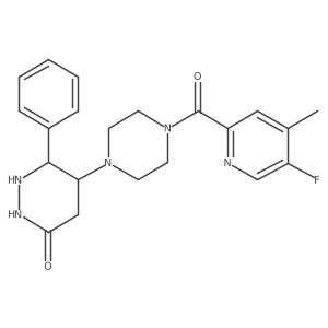 5-[4-(5-Fluoro-4-methylpyridine-2-carbonyl)piperazin-1-yl]-6-phenyldiazinan-3-one结构式