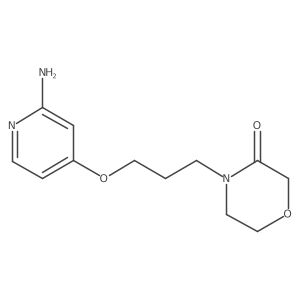 4-[3-[(2-Amino-4-pyridinyl)oxy]propyl]-3-morpholinone Structure