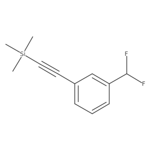 ((3-(Difluoromethyl)phenyl)ethynyl)trimethylsilane结构式