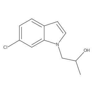 (Rs)-1-(6-chloroindol-1-yl)-2-propanol结构式