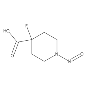 4-Fluoro-1-nitrosopiperidine-4-carboxylic acid Structure