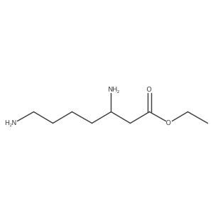 ethyl (3S)-3,7-diaminoheptanoate结构式