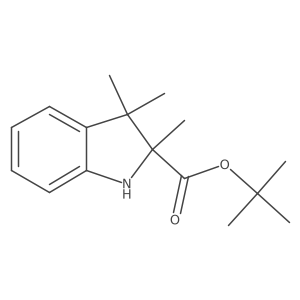 tert-butyl 2,3,3-trimethyl-2,3-dihydro-1H-indole-2-carboxylate结构式