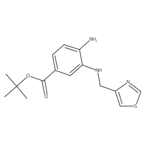 Tert-butyl 4-amino-3-{[(1,3-thiazol-4-yl)methyl]amino}benzoate Structure