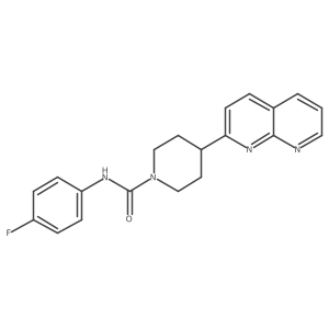N-(4-fluorophenyl)-4-(1,8-naphthyridin-2-yl)piperidine-1-carboxamide Structure