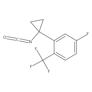 4-Fluoro-2-(1-isocyanatocyclopropyl)-1-(trifluoromethyl)benzene Structure