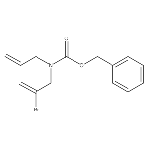 benzyl N-(2-bromoprop-2-en-1-yl)-N-(prop-2-en-1-yl)carbamate结构式