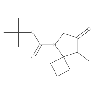 Tert-butyl 8-methyl-7-oxo-5-azaspiro[3.4]octane-5-carboxylate Structure