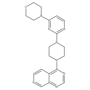 4-[2-(4-{Pyrido[3,4-d]pyrimidin-4-yl}piperazin-1-yl)pyrimidin-4-yl]morpholine结构式