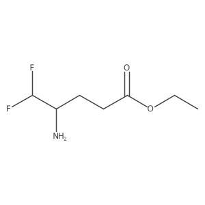 ethyl (4R)-4-amino-5,5-difluoropentanoate结构式