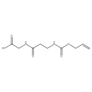 2-(3-{[(Prop-2-en-1-yloxy)carbonyl]amino}propanamido)acetic acid Structure