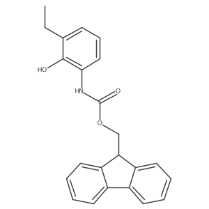 (9H-fluoren-9-yl)methyl N-(3-ethyl-2-hydroxyphenyl)carbamate结构式