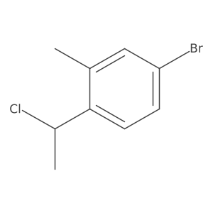 4-Bromo-1-(1-chloroethyl)-2-methylbenzene结构式