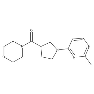 4-[1-(2-Methylpyrimidin-4-yl)pyrrolidine-3-carbonyl]morpholine结构式
