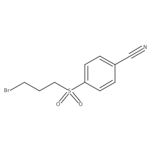 4-(3-Bromopropylsulfonyl)benzonitrile Structure