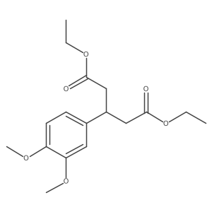 1,5-Diethyl 3-(3,4-dimethoxyphenyl)pentanedioate结构式