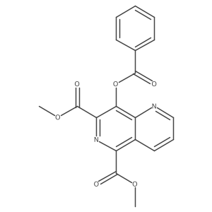 Dimethyl 8-(benzoyloxy)-1,6-naphthyridine-5,7-dicarboxylate Structure