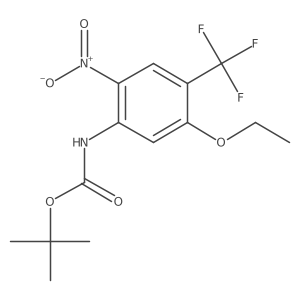 (5-Ethoxy-2-nitro-4-trifluoromethyl-phenyl)-carbamic acid tert-butyl ester结构式