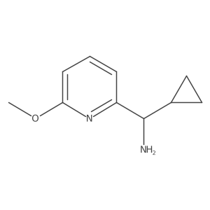 Cyclopropyl(6-methoxypyridin-2-yl)methanamine结构式