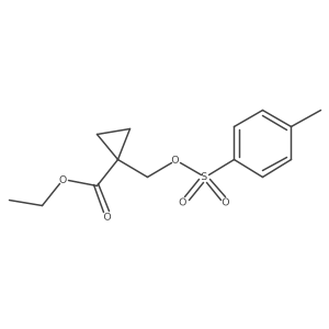 Ethyl 1-[[[(4-methylphenyl)sulfonyl]oxy]methyl]cyclopropanecarboxylate Structure