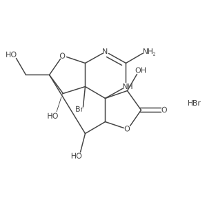 Bromoanhydrotetrodioic lactone hydrobromide Structure