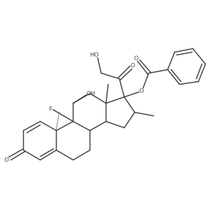 Betamethasone 17-benzoate H-3结构式