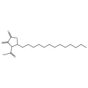 (2S,3S)-4-methylidene-5-oxo-2-tridecyloxolane-3-carboxylic acid Structure