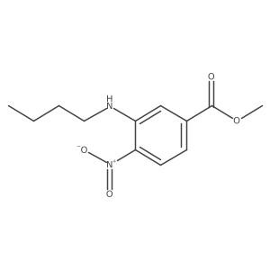Methyl 3-(butylamino)-4-nitrobenzoate结构式