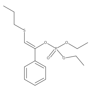 Diethyl 1-phenyl-2-(propylthio)ethenyl phosphate Structure