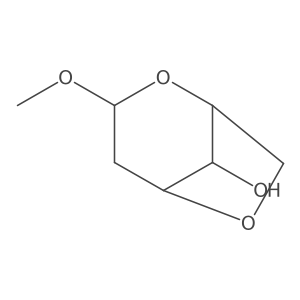 Methyl 3,6-anhydro-2-deoxy-I+/--D-lyxo-hexopyranoside结构式