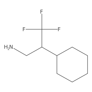 2-Cyclohexyl-3,3,3-trifluoropropan-1-amine结构式