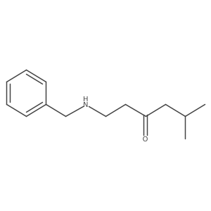1-(Benzylamino)-5-methylhexan-3-one结构式