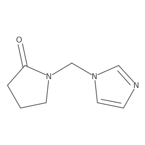 1-(1H-Imidazol-1-ylmethyl)-2-pyrrolidinone结构式