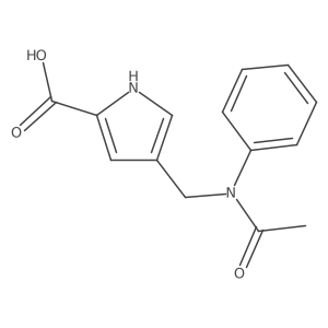 4-[(Acetylphenylamino)-methyl]-1h-pyrrole-2-carboxylic acid结构式
