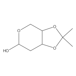 I+/--D-erythro-Pentopyranose, 2-deoxy-3,4-O-(1-methylethylidene)-结构式