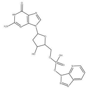 3H-1,2,3-Triazolo[4,5-b]pyridin-3-yl hydrogen 2a(2)-deoxy-5a(2)-guanylate Structure