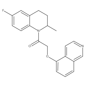 1-(6-Fluoro-2-methyl-3,4-dihydroquinolin-1(2h)-yl)-2-(isoquinolin-5-yloxy)ethanone Structure
