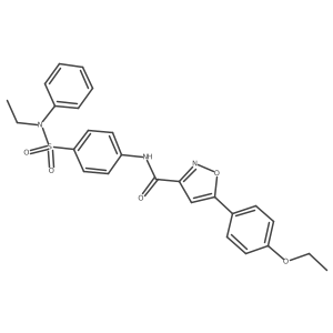 5-(4-ethoxyphenyl)-N-{4-[ethyl(phenyl)sulfamoyl]phenyl}-1,2-oxazole-3-carboxamide Structure