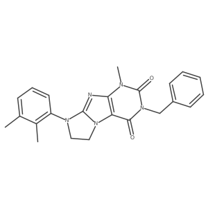 3-benzyl-8-(2,3-dimethylphenyl)-1-methyl-1H,2H,3H,4H,6H,7H,8H-imidazo[1,2-g]purine-2,4-dione Structure