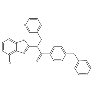 N-(4-chlorobenzo[d]thiazol-2-yl)-4-phenoxy-N-(pyridin-3-ylmethyl)benzamide Structure