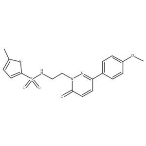 N-(2-(3-(4-methoxyphenyl)-6-oxopyridazin-1(6H)-yl)ethyl)-5-methylthiophene-2-sulfonamide Structure